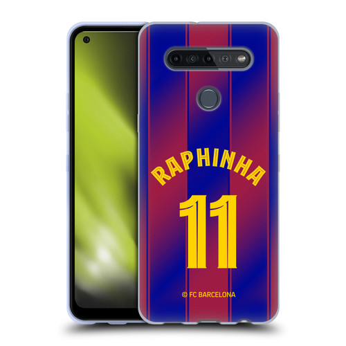 FC Barcelona 2025/26 Players Home Kit Raphinha Soft Gel Case for LG K51S