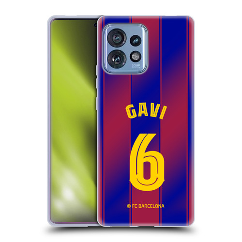 FC Barcelona 2025/26 Players Home Kit Gavi Soft Gel Case for Motorola Moto Edge 40 Pro/Plus 2023