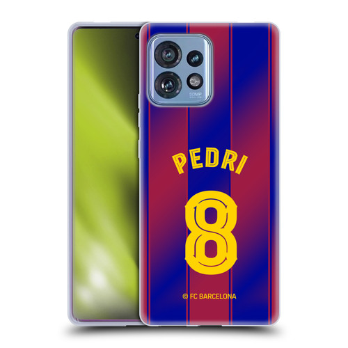 FC Barcelona 2025/26 Players Home Kit Pedri Soft Gel Case for Motorola Moto Edge 40 Pro/Plus 2023