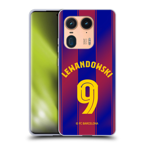 FC Barcelona 2025/26 Players Home Kit Robert Lewandowski Soft Gel Case for Motorola Edge 50 Ultra/X50 Ultra