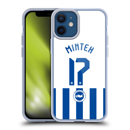 Brighton & Hove Albion F.C 2025/26 Players Home Kit Yankuba Minteh Soft Gel Case for Apple iPhone 12 Mini