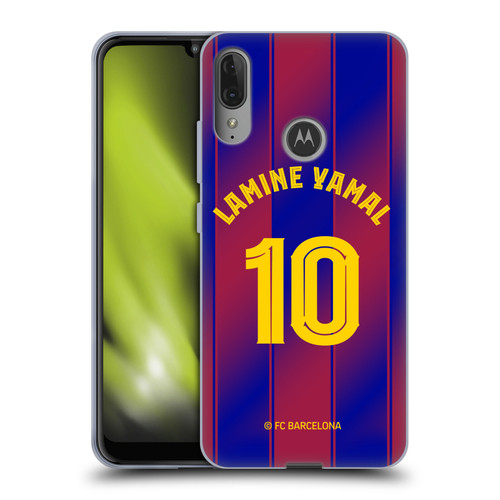 FC Barcelona 2025/26 Players Home Kit Lamine Yamal Soft Gel Case for Motorola Moto E6 Plus