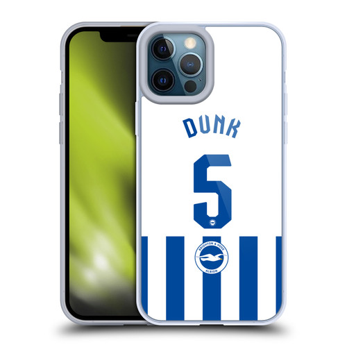 Brighton & Hove Albion F.C 2025/26 Players Home Kit Lewis Dunk Soft Gel Case for Apple iPhone 12 Pro Max