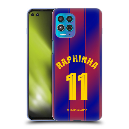 FC Barcelona 2025/26 Players Home Kit Raphinha Soft Gel Case for Motorola Moto G100