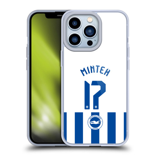 Brighton & Hove Albion F.C 2025/26 Players Home Kit Yankuba Minteh Soft Gel Case for Apple iPhone 13 Pro