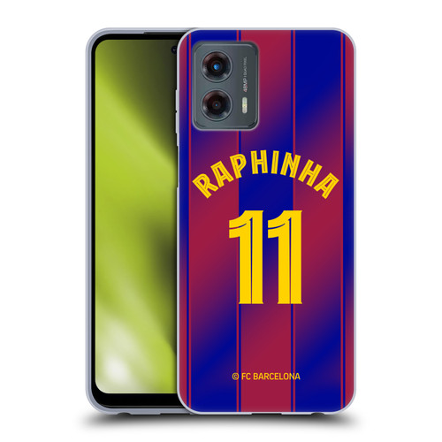 FC Barcelona 2025/26 Players Home Kit Raphinha Soft Gel Case for Motorola Moto G (2023)