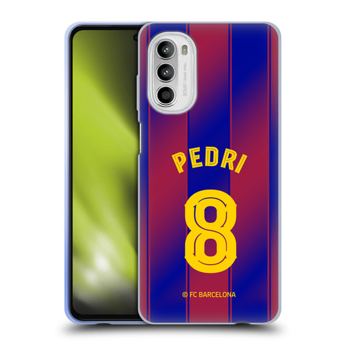 FC Barcelona 2025/26 Players Home Kit Pedri Soft Gel Case for Motorola Moto G52