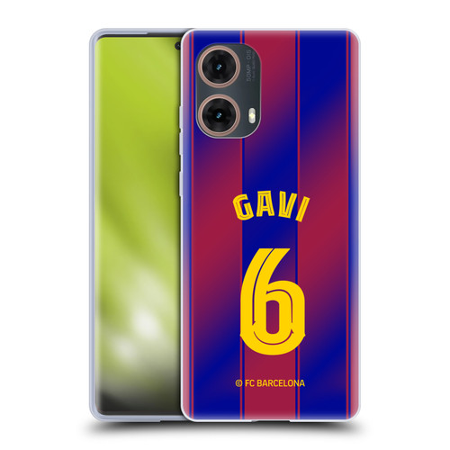 FC Barcelona 2025/26 Players Home Kit Gavi Soft Gel Case for Motorola Moto G85