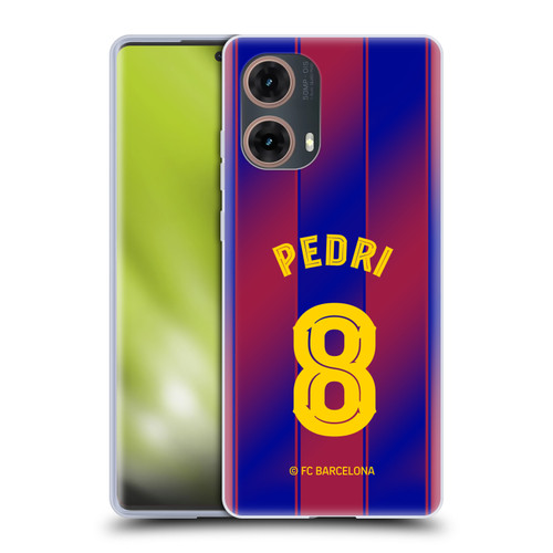 FC Barcelona 2025/26 Players Home Kit Pedri Soft Gel Case for Motorola Moto G85