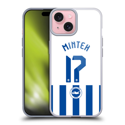 Brighton & Hove Albion F.C 2025/26 Players Home Kit Yankuba Minteh Soft Gel Case for Apple iPhone 15 Brighton & Hove Albion F.C 2025/26 Players Home Kit Yankuba Minteh Soft Gel Case for Apple iPhone 15