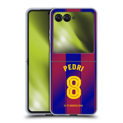 FC Barcelona 2025/26 Players Home Kit Pedri Soft Gel Case for Motorola Razr 40 Ultra / Razr+ 2023 FC Barcelona 2025/26 Players Home Kit Pedri Soft Gel Case for Motorola Razr 40 Ultra / Razr+ 2023
