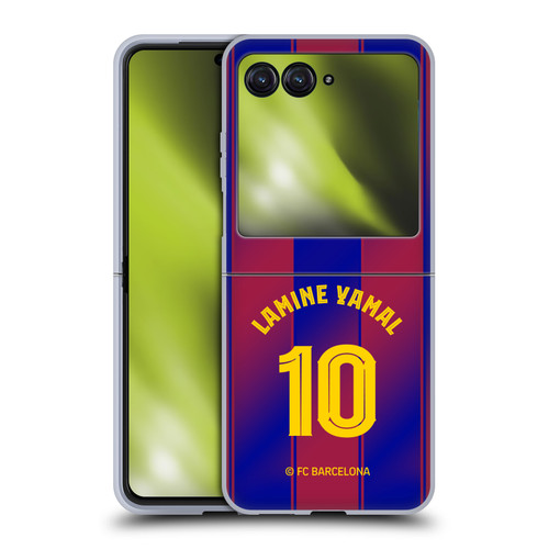 FC Barcelona 2025/26 Players Home Kit Lamine Yamal Soft Gel Case for Motorola Razr 40 Ultra / Razr+ 2023 FC Barcelona 2025/26 Players Home Kit Lamine Yamal Soft Gel Case for Motorola Razr 40 Ultra / Razr+ 2023