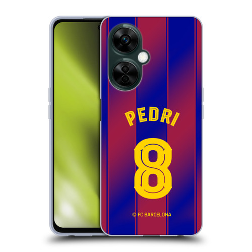 FC Barcelona 2025/26 Players Home Kit Pedri Soft Gel Case for OnePlus Nord N30