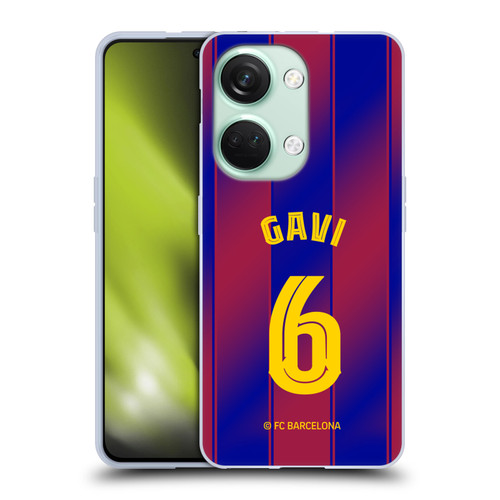 FC Barcelona 2025/26 Players Home Kit Gavi Soft Gel Case for OnePlus Nord 3 5G