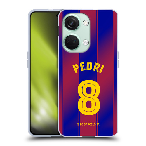 FC Barcelona 2025/26 Players Home Kit Pedri Soft Gel Case for OnePlus Nord 3 5G