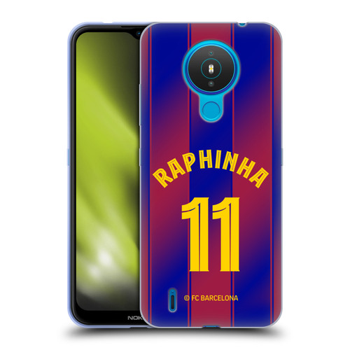 FC Barcelona 2025/26 Players Home Kit Raphinha Soft Gel Case for Nokia 1.4