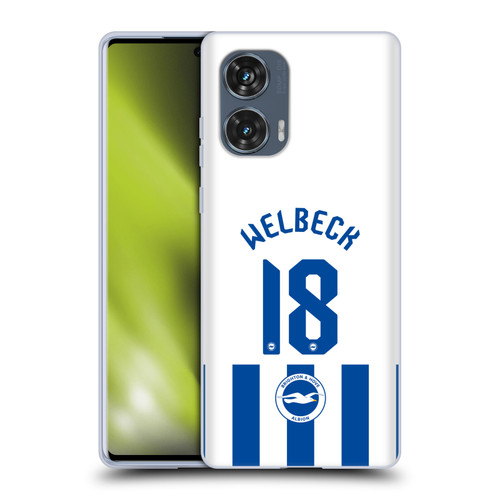 Brighton & Hove Albion F.C 2025/26 Players Home Kit Danny Welbeck Soft Gel Case for Motorola Edge 50 Fusion