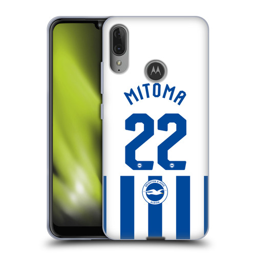 Brighton & Hove Albion F.C 2025/26 Players Home Kit Kaoru Mitoma Soft Gel Case for Motorola Moto E6 Plus