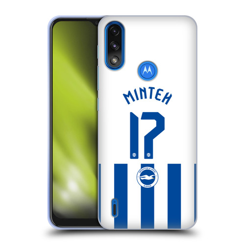 Brighton & Hove Albion F.C 2025/26 Players Home Kit Yankuba Minteh Soft Gel Case for Motorola Moto E7 Power / Moto E7i Power Brighton & Hove Albion F.C 2025/26 Players Home Kit Yankuba Minteh Soft Gel Case for Motorola Moto E7 Power / Moto E7i Power