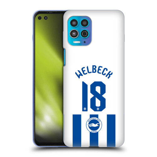 Brighton & Hove Albion F.C 2025/26 Players Home Kit Danny Welbeck Soft Gel Case for Motorola Moto G100