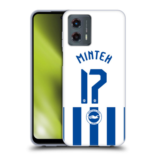 Brighton & Hove Albion F.C 2025/26 Players Home Kit Yankuba Minteh Soft Gel Case for Motorola Moto G (2023)