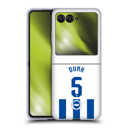 Brighton & Hove Albion F.C 2025/26 Players Home Kit Lewis Dunk Soft Gel Case for Motorola Razr 40 Ultra / Razr+ 2023
