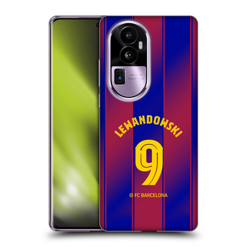 FC Barcelona 2025/26 Players Home Kit Robert Lewandowski Soft Gel Case for OPPO Reno10 Pro+