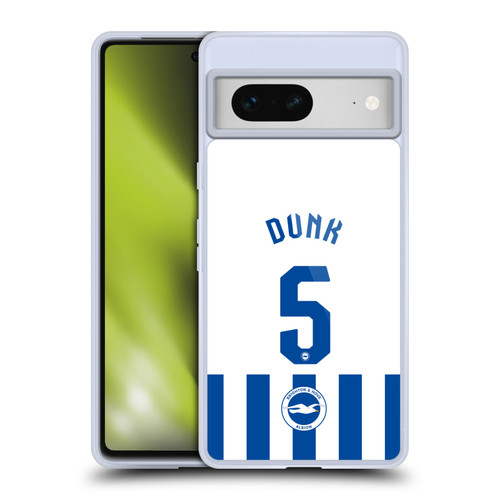 Brighton & Hove Albion F.C 2025/26 Players Home Kit Lewis Dunk Soft Gel Case for Google Pixel 7