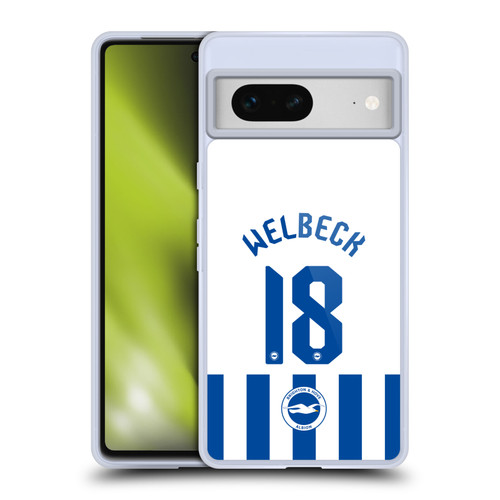 Brighton & Hove Albion F.C 2025/26 Players Home Kit Danny Welbeck Soft Gel Case for Google Pixel 7