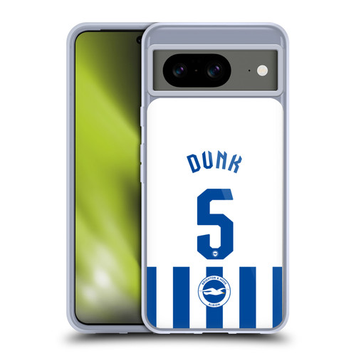 Brighton & Hove Albion F.C 2025/26 Players Home Kit Lewis Dunk Soft Gel Case for Google Pixel 8
