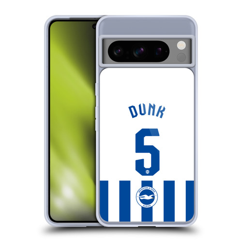 Brighton & Hove Albion F.C 2025/26 Players Home Kit Lewis Dunk Soft Gel Case for Google Pixel 8 Pro