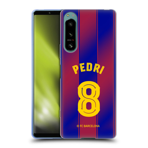FC Barcelona 2025/26 Players Home Kit Pedri Soft Gel Case for Sony Xperia 5 IV