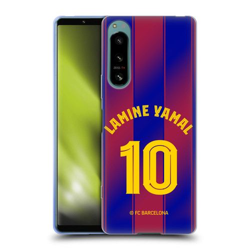 FC Barcelona 2025/26 Players Home Kit Lamine Yamal Soft Gel Case for Sony Xperia 5 IV