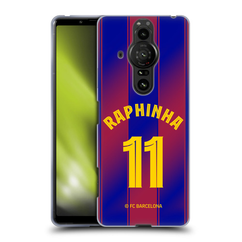 FC Barcelona 2025/26 Players Home Kit Raphinha Soft Gel Case for Sony Xperia Pro-I FC Barcelona 2025/26 Players Home Kit Raphinha Soft Gel Case for Sony Xperia Pro-I