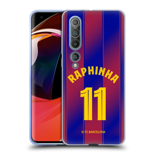 FC Barcelona 2025/26 Players Home Kit Raphinha Soft Gel Case for Xiaomi Mi 10 5G / Mi 10 Pro 5G