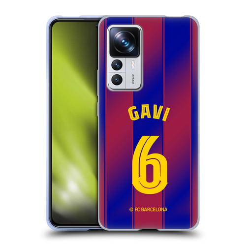 FC Barcelona 2025/26 Players Home Kit Gavi Soft Gel Case for Xiaomi 12T Pro