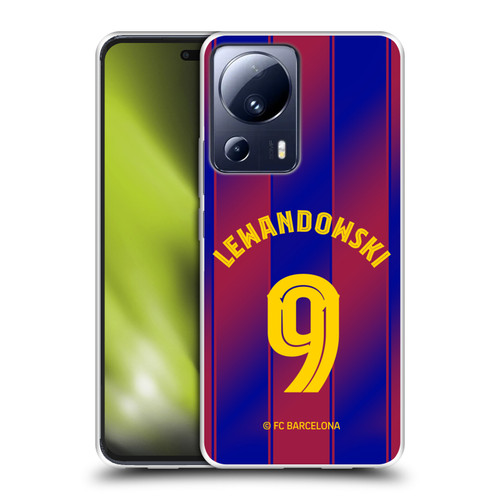FC Barcelona 2025/26 Players Home Kit Robert Lewandowski Soft Gel Case for Xiaomi 13 Lite 5G