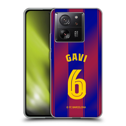 FC Barcelona 2025/26 Players Home Kit Gavi Soft Gel Case for Xiaomi 13T 5G / 13T Pro 5G