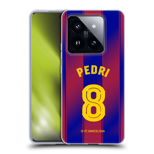 FC Barcelona 2025/26 Players Home Kit Pedri Soft Gel Case for Xiaomi 14 Pro
