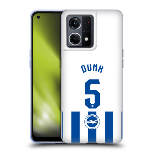 Brighton & Hove Albion F.C 2025/26 Players Home Kit Lewis Dunk Soft Gel Case for OPPO Reno8 4G