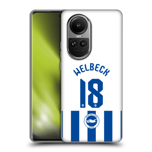 Brighton & Hove Albion F.C 2025/26 Players Home Kit Danny Welbeck Soft Gel Case for OPPO Reno10 5G / Reno10 Pro 5G