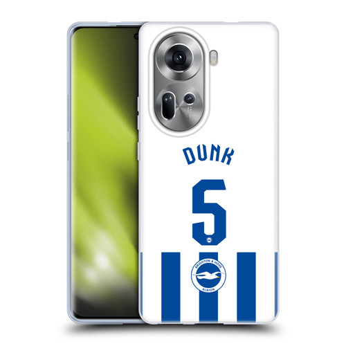 Brighton & Hove Albion F.C 2025/26 Players Home Kit Lewis Dunk Soft Gel Case for OPPO Reno11