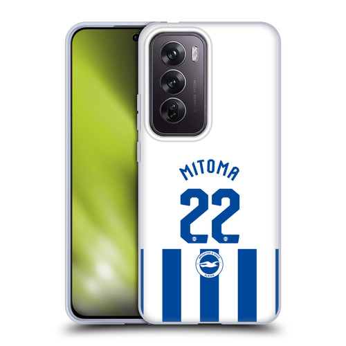 Brighton & Hove Albion F.C 2025/26 Players Home Kit Kaoru Mitoma Soft Gel Case for OPPO Reno12 Pro 5G