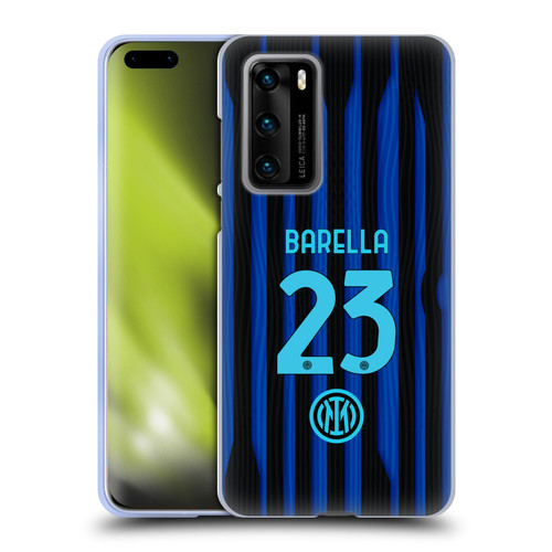 Fc Internazionale Milano 2025/26 Players Home Kit Nicolò Barella Soft Gel Case for Huawei P40 5G