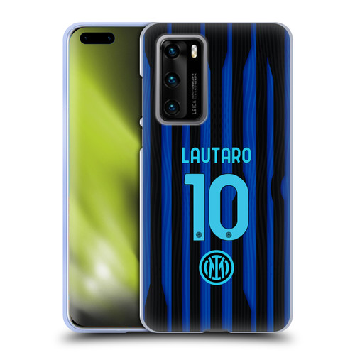 Fc Internazionale Milano 2025/26 Players Home Kit Lautaro Martínez Soft Gel Case for Huawei P40 5G
