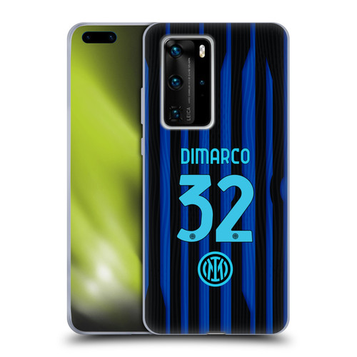 Fc Internazionale Milano 2025/26 Players Home Kit Federico Dimarco Soft Gel Case for Huawei P40 Pro / P40 Pro Plus 5G