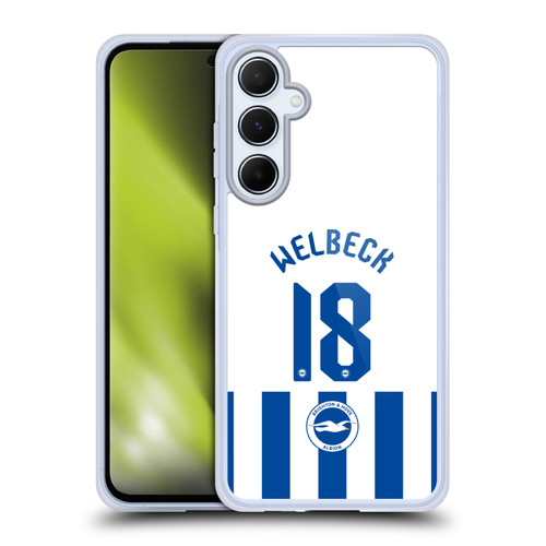 Brighton & Hove Albion F.C 2025/26 Players Home Kit Danny Welbeck Soft Gel Case for Samsung Galaxy A55 5G
