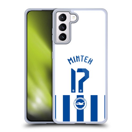 Brighton & Hove Albion F.C 2025/26 Players Home Kit Yankuba Minteh Soft Gel Case for Samsung Galaxy S21+ 5G