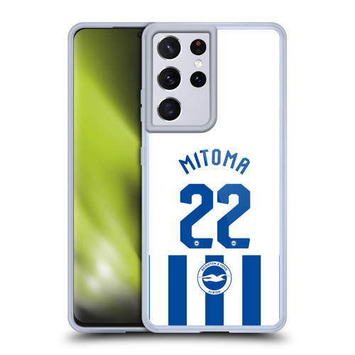 Brighton & Hove Albion F.C 2025/26 Players Home Kit Kaoru Mitoma Soft Gel Case for Samsung Galaxy S21 Ultra 5G