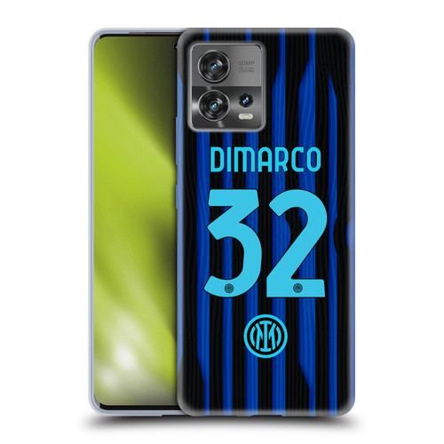 Fc Internazionale Milano 2025/26 Players Home Kit Federico Dimarco Soft Gel Case for Motorola Moto Edge 30 Fusion